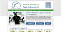 Desktop Screenshot of pascohomelesscoalition.org