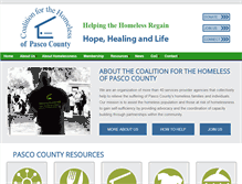Tablet Screenshot of pascohomelesscoalition.org